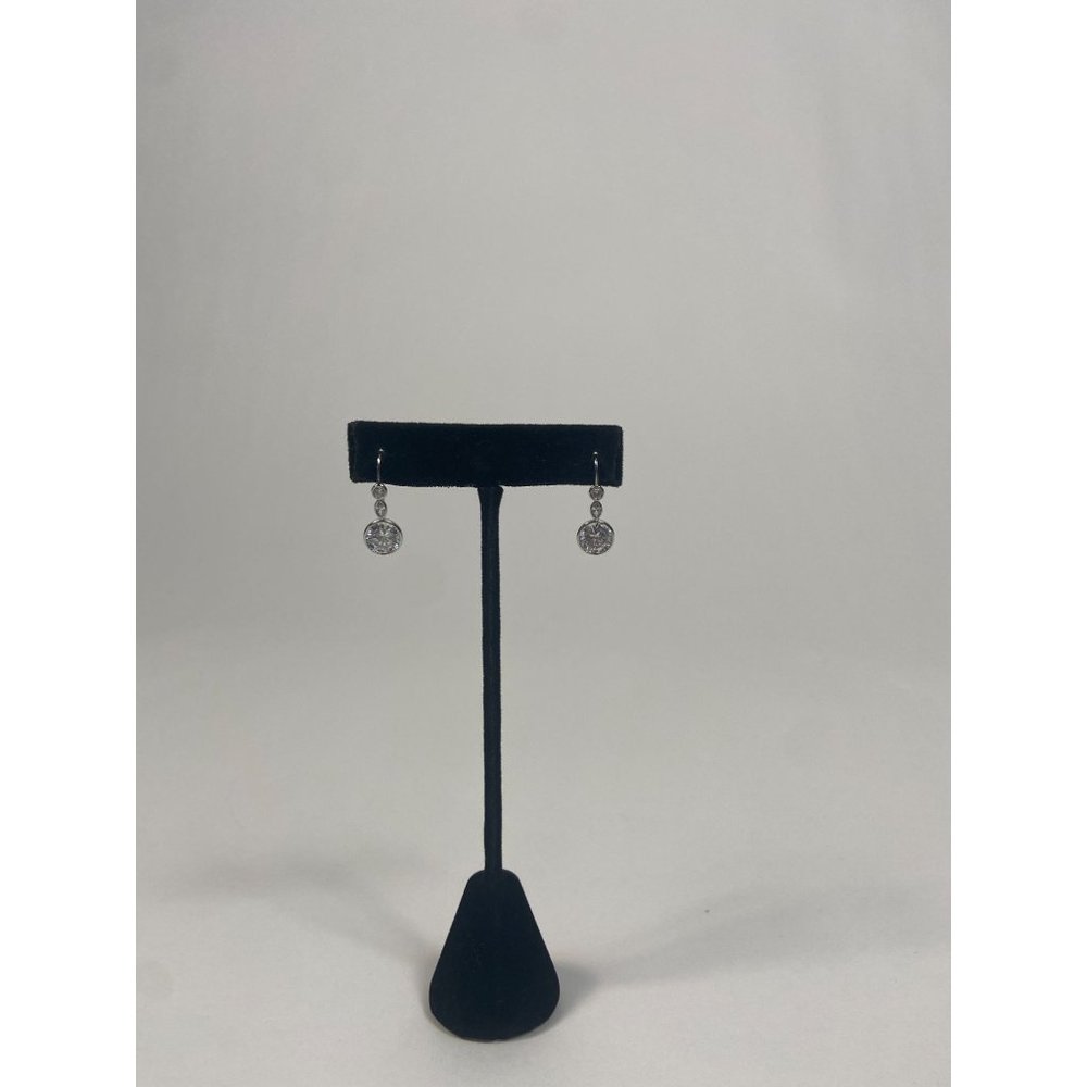 NEW Kenneth Jay Lane Dainty Silver Earrings